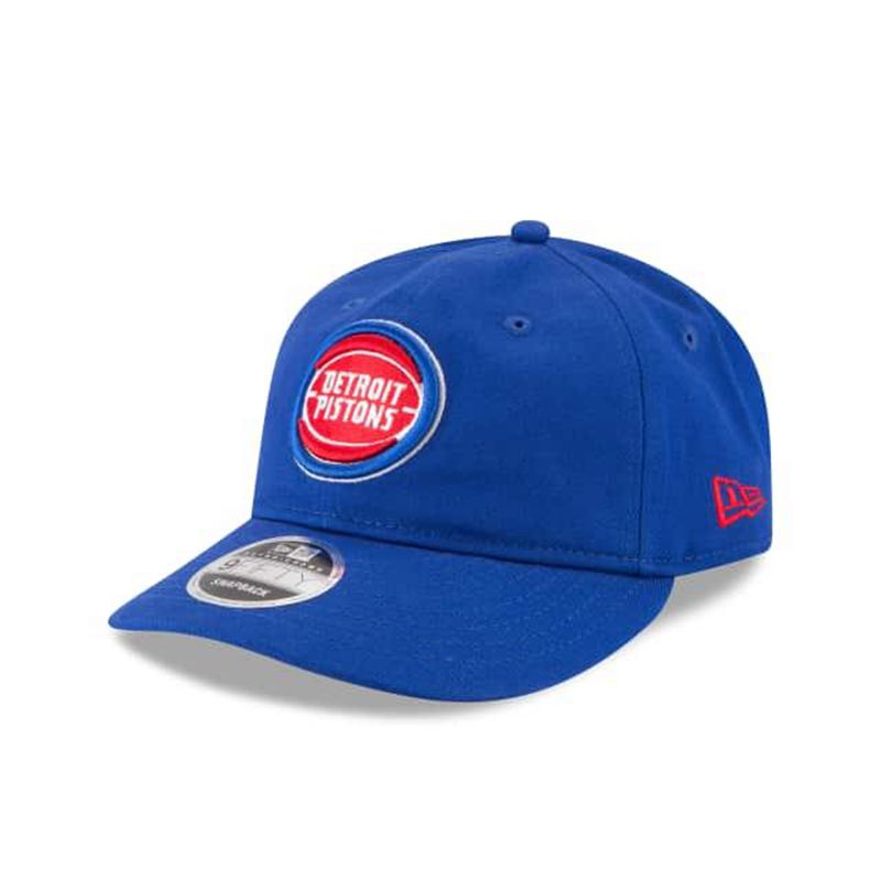 NBA Detroit Pistons Team Choice Retro Crown 9Fifty Snapback (CDN5347) - Blue New Era Caps